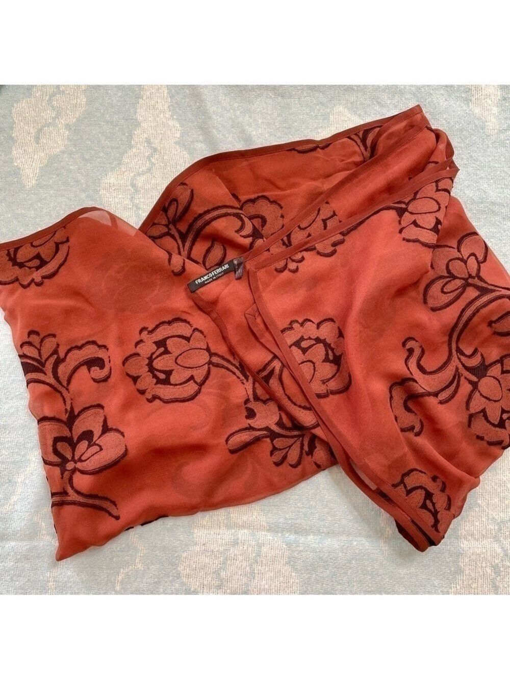 Franco Ferrari Vintage Silk and Wool Scarf